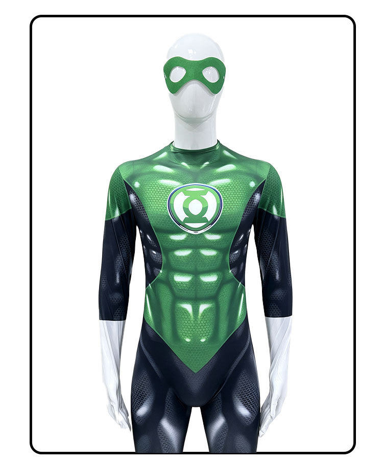 Hal Jordan Green Cosplay Costume Superhero 3D Print Jumpsuit Kids Adult Takerlama In stock