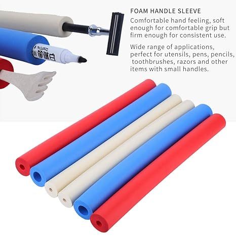 Foam Grip Tubing, Non-slip Foam Handle Sleeve Foam Support Grip Tubing Collision Handle Cover Provides Wider Larger Grip Pipe Tool for Utensils, Pens, Pencils, Toothbrushes