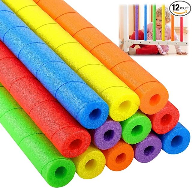 Swim Pool Noodles Foam Tube Pipe Wrap Insulation Trampoline Pole Padding Basement Pole Foam Covers Protection for Swimming Pool Cargo Padding Bumper