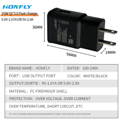 Honfly New product 2023 EP-TA200 15w qc3.0 phone charger fast charging cable type c For samsung galaxy s10 s8 charger