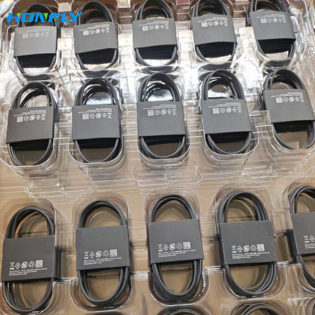 Honfly Wholesale USB C Charge Cable For Samsung Galaxy S21 S22 Note 10 20 Fast Charging data Charger USB Type C Cable