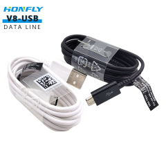 Honfly Wholesale hight quality v8 data cables for Samsung Galaxy S6 usb Cable 1M 1.2M 1.5M 2A Fast Charge Data Line