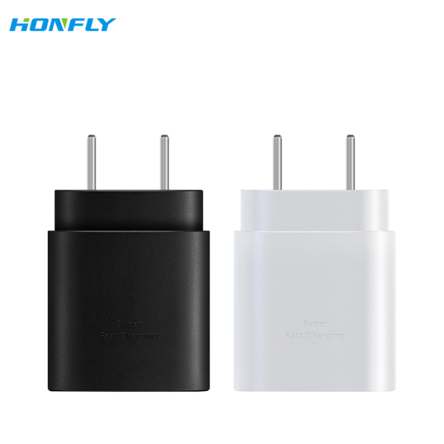 Honfly mobile phone charger 25W PD Quick charge for samsung Note 10 fast charger for Samsung TA800 charger charging cable type c