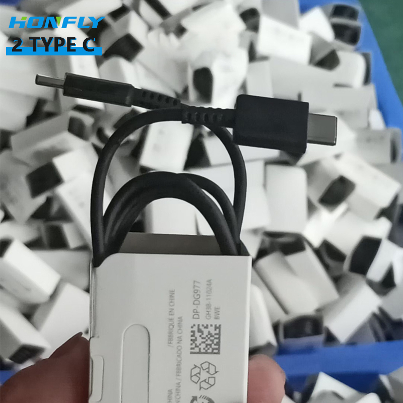 Honfly Wholesale price EP-DG977 type c to type c data cables for samsung galaxy Note10 type-c Cable fast charging