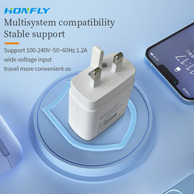 Honfly sell well fast charging plug US EU UK 45w pd super fast charge plug type c for samsung s22 charger usb c power adaptor