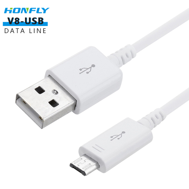 Honfly Wholesale hight quality v8 data cables for Samsung Galaxy S6 usb Cable 1M 1.2M 1.5M 2A Fast Charge Data Line