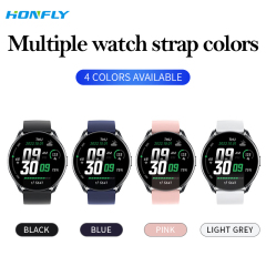 Honfly Pressure GTR1 smart watch round screen sports watch Bluetooth bracelet heart rate meter step temperature measurement watch