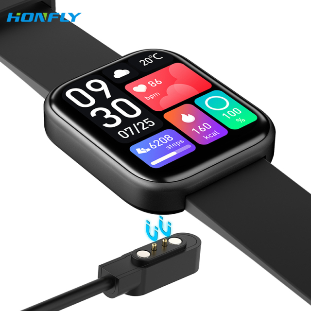 Honfly GTS6 smart watch Bluetooth call smart watch heart rate blood oxygen blood sugar detection sports watch