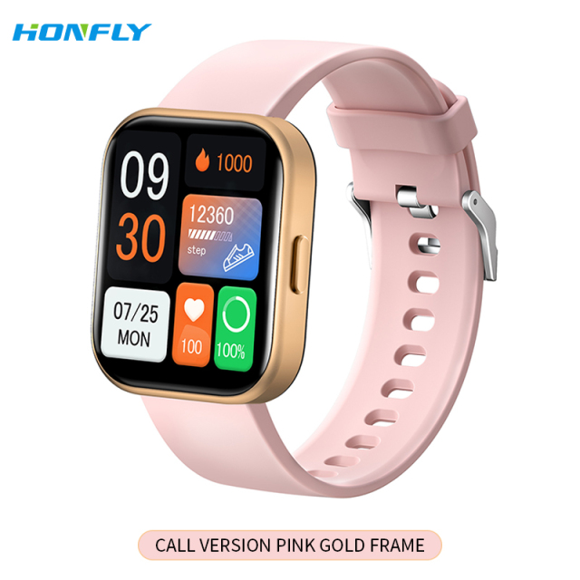 Honfly GTS6 smart watch Bluetooth call smart watch heart rate blood oxygen blood sugar detection sports watch