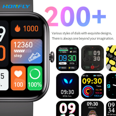 Honfly Fashion Wearable Body Fitness Tracker Electric GTS5 Watch Women's Smart Dial Phone Men's Sports Watch