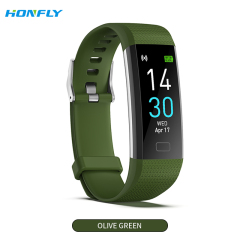 Honfly S5 women's sports bracelet Bluetooth call measurement body temperature blood pressure fitness heart rate step monitoring reminder healthy men's smart watch
