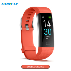 Honfly S5 women's sports bracelet Bluetooth call measurement body temperature blood pressure fitness heart rate step monitoring reminder healthy men's smart watch