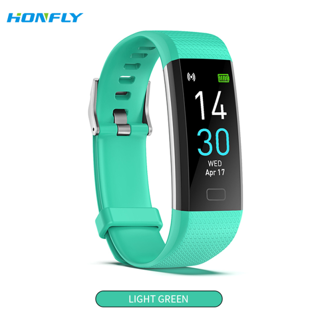 Honfly S5 women's sports bracelet Bluetooth call measurement body temperature blood pressure fitness heart rate step monitoring reminder healthy men's smart watch