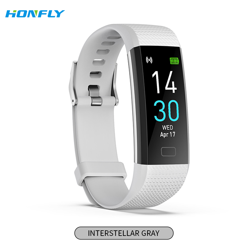 Honfly S5 women's sports bracelet Bluetooth call measurement body temperature blood pressure fitness heart rate step monitoring reminder healthy men's smart watch