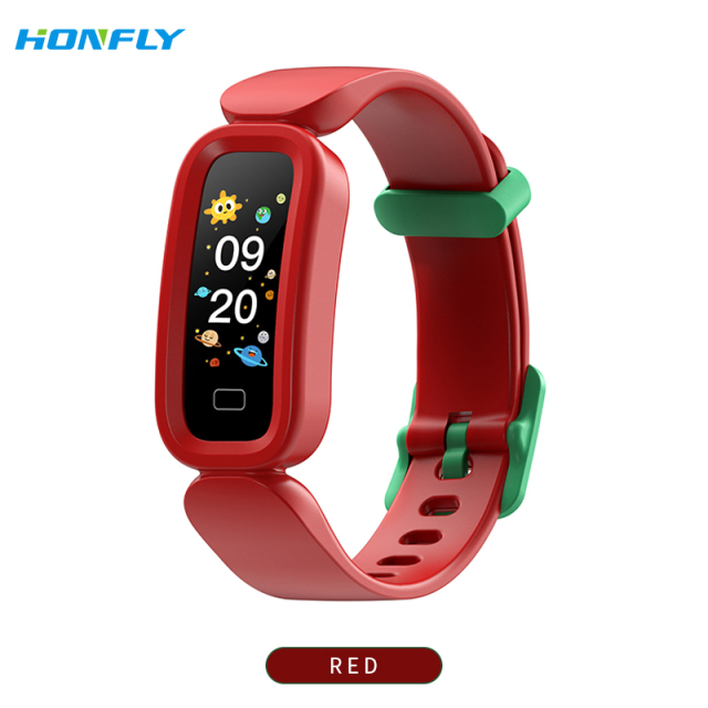 Honfly S90 Smart Bracelet Children's Alarm Clock Learning Girls Sports Bracelet Bluetooth Call Measurement Body Temperature Blood Pressure Fitness Heart Rate Counter Step Monitoring Reminder Healthy Boys Watch