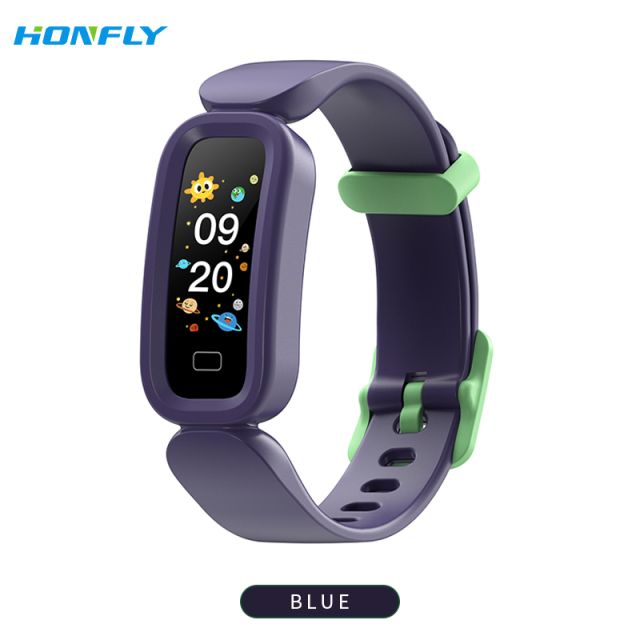 Honfly S90 Smart Bracelet Children's Alarm Clock Learning Girls Sports Bracelet Bluetooth Call Measurement Body Temperature Blood Pressure Fitness Heart Rate Counter Step Monitoring Reminder Healthy Boys Watch