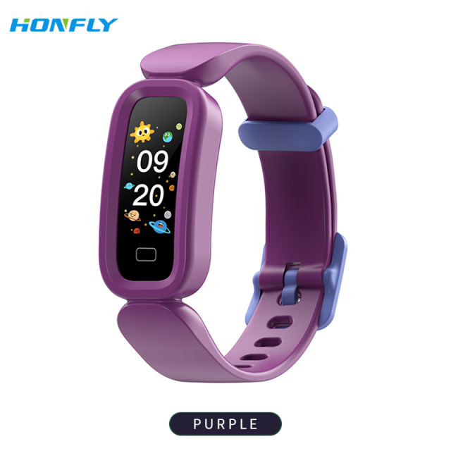 Honfly S90 Smart Bracelet Children's Alarm Clock Learning Girls Sports Bracelet Bluetooth Call Measurement Body Temperature Blood Pressure Fitness Heart Rate Counter Step Monitoring Reminder Healthy Boys Watch