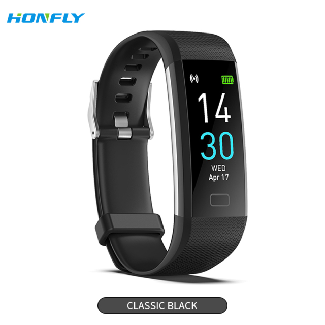 Honfly S5 women's sports bracelet Bluetooth call measurement body temperature blood pressure fitness heart rate step monitoring reminder healthy men's smart watch