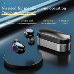 Honfly F12 wireless Bluetooth smart earphones TWS metal shell sports earphones touch noise reduction true wireless stereo