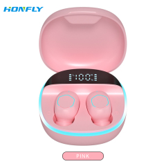 Honfly M13 Bluetooth headset TWS wireless headset in-ear noise reduction digital display mini 5.2 Bluetooth chip