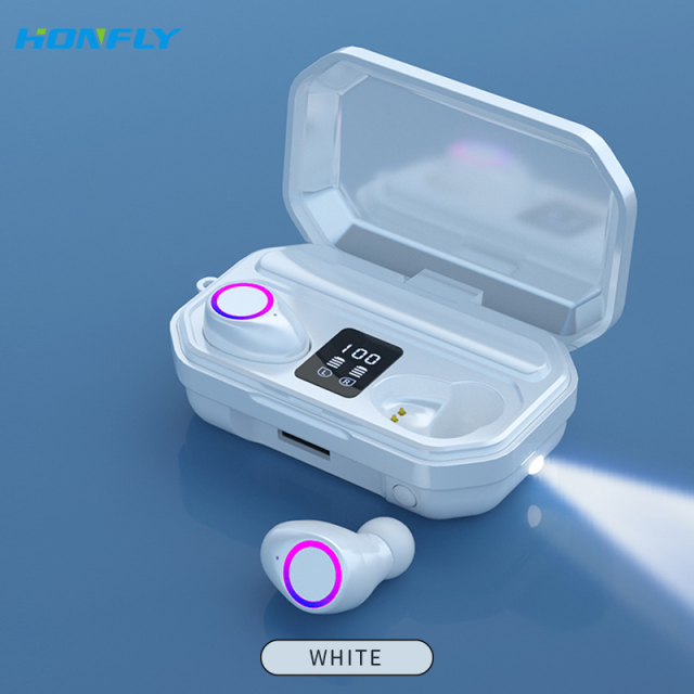 Honfly M12 wireless Bluetooth headset tws binaural sports running in-ear touch stereo smart headset