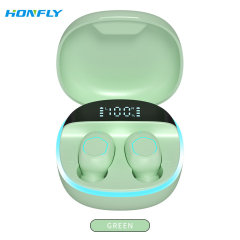 Honfly M13 Bluetooth headset TWS wireless headset in-ear noise reduction digital display mini 5.2 Bluetooth chip