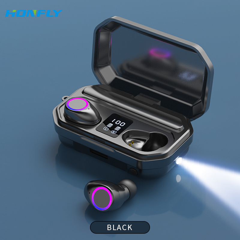 Honfly M12 wireless Bluetooth headset tws binaural sports running in-ear touch stereo smart headset
