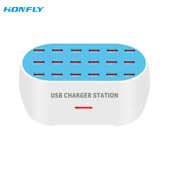 Honfly New multi-port mobile phone charger 120W-160W 30 port 5V2A fast intelligent identification porous usb multi charger