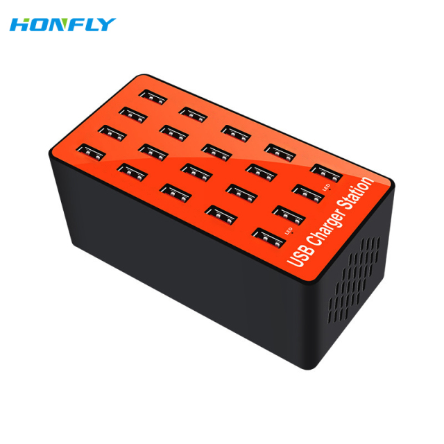 Honfly 40-Port USB charging station portable 5V 40A usb 200W High Power Charging Station Multi-port charger multiple devices