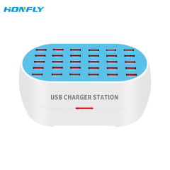 Honfly New multi-port mobile phone charger 120W-160W 30 port 5V2A fast intelligent identification porous usb multi charger