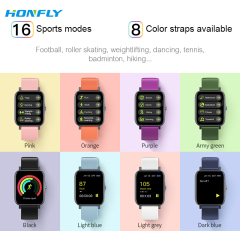 Honfly S80 Pro ultra-thin IP68 waterproof smart watch, healthy body temperature, sleep, cross-border new product, sports square screen smart watch