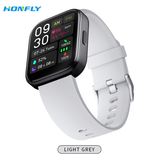 Honfly GTS4 smart watch, Bluetooth call smart watch, heart rate, blood oxygen and blood sugar detection, stress information prompt, phone sports watch