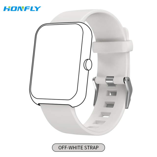 Honfly S20 watch strap bracelet watch waterproof, wear-resistant, dirt-resistant, soft Morandi fashion silicone strap