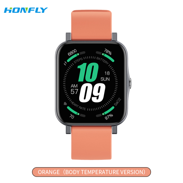 Honfly S80 Pro ultra-thin IP68 waterproof smart watch, healthy body temperature, sleep, cross-border new product, sports square screen smart watch