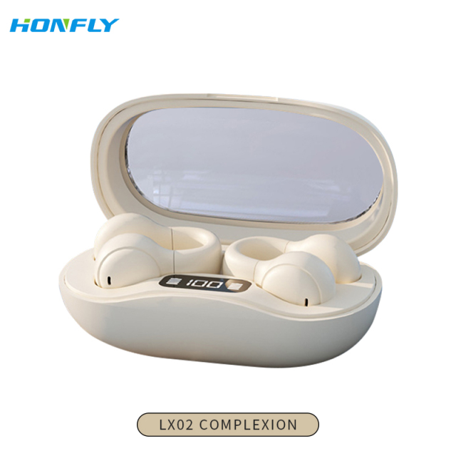 Honfly LX01 LX02 ear clip wireless earphones, non-in-ear noise reduction sports tws bone conduction Bluetooth headset