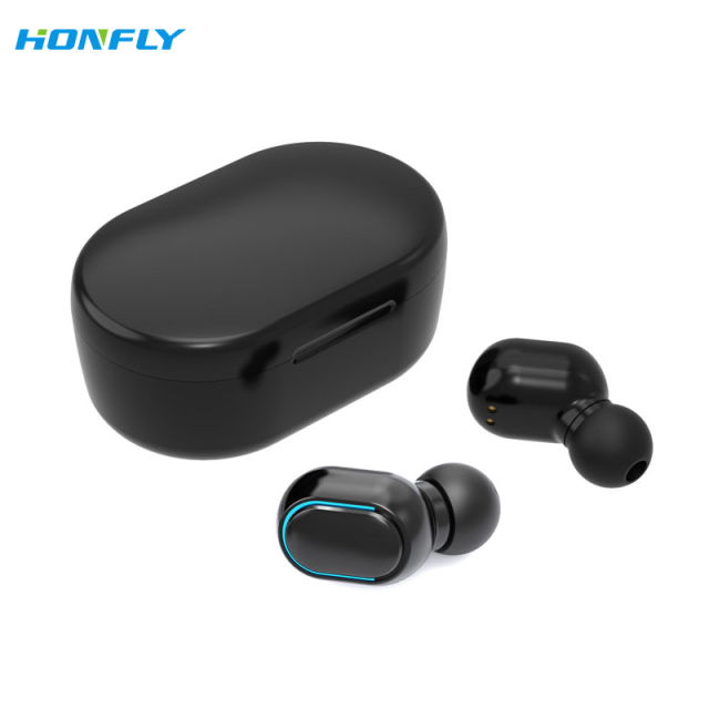 Honfly Wholesale e7S Wireless Bluetooth Headphones TWS Large Battery Digital Display Noise Canceling In-Ear Headphones