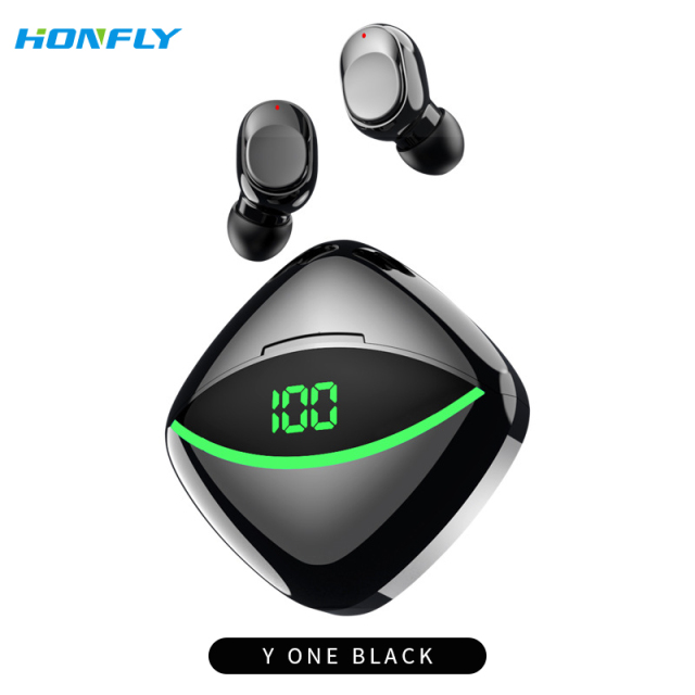 Honfly New Y One Wireless Bluetooth headset In-Ear Noise Reduction Waterproof Sports Bluetooth Headphones Wholesale