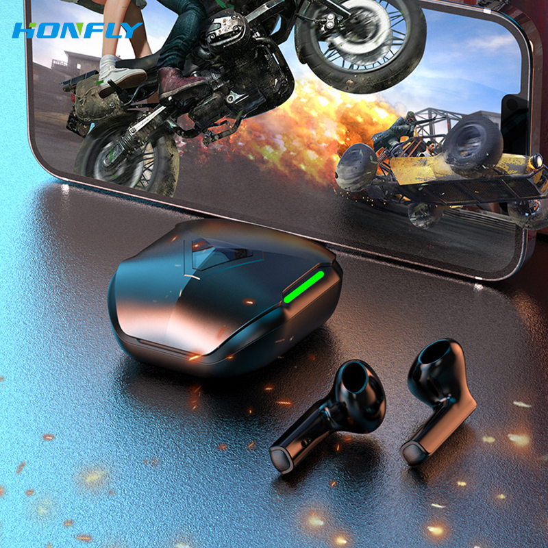 Honfly New CY02 wireless Bluetooth headset with large battery and long battery life tws gaming noise reduction headset