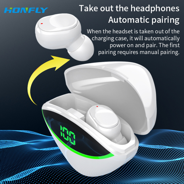 Honfly New Y One Wireless Bluetooth headset In-Ear Noise Reduction Waterproof Sports Bluetooth Headphones Wholesale