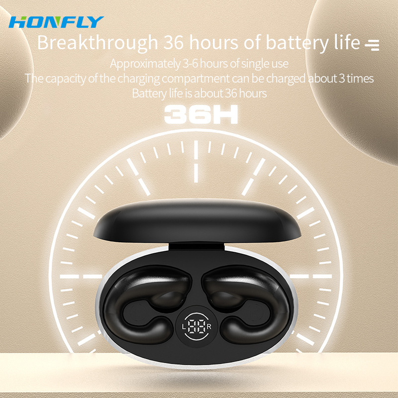 Honfly New hot selling non-in-ear clip-on bone conduction M7 wireless Bluetooth headset factory wholesale