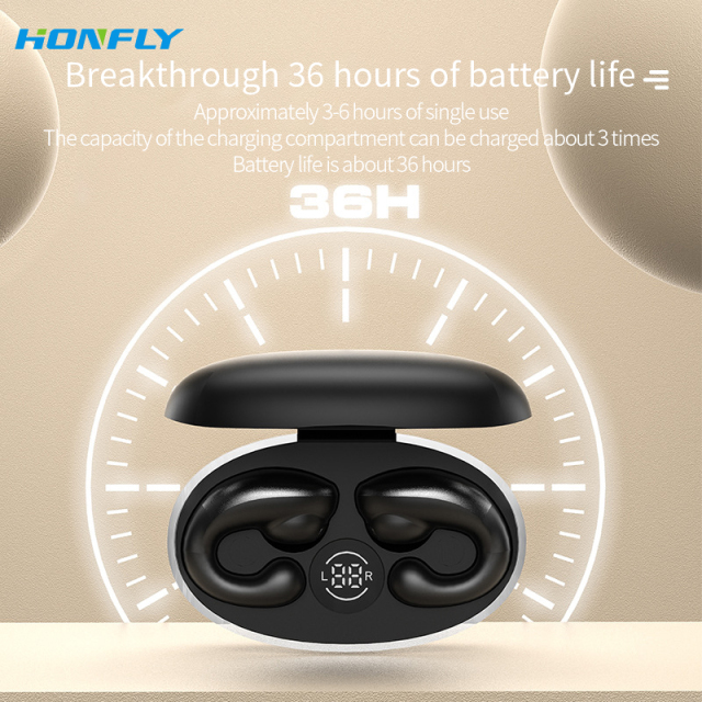 Honfly New hot selling non-in-ear clip-on bone conduction M7 wireless Bluetooth headset factory wholesale