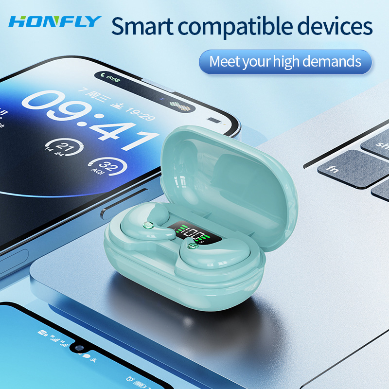 Honfly New M16 Sleep Headphones Intelligent Noise Reduction Invisible On-Ear Mini Compact Wireless Bluetooth headset Wholesale