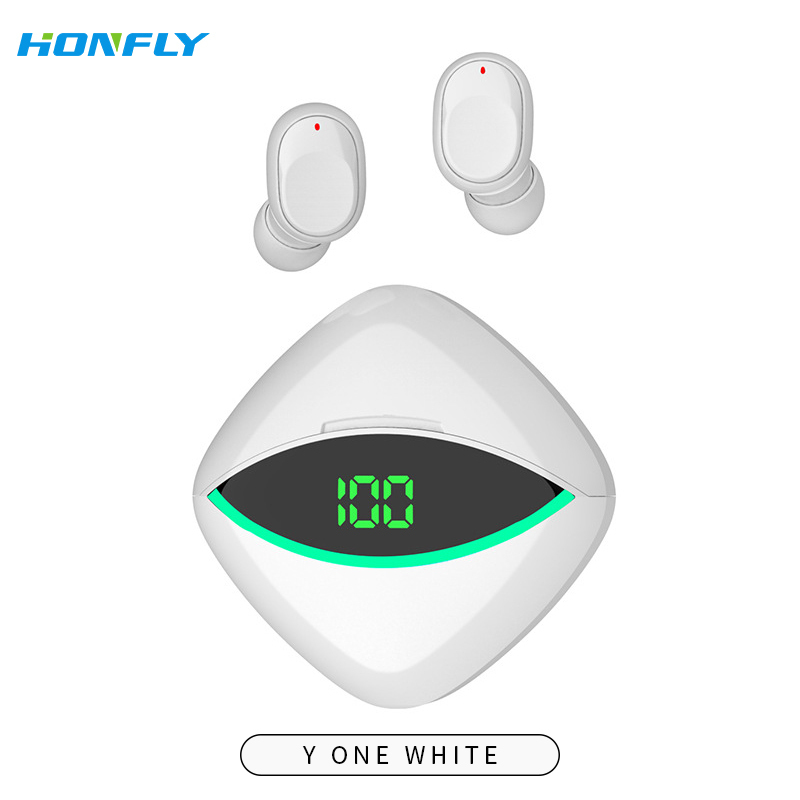 Honfly New Y One Wireless Bluetooth headset In-Ear Noise Reduction Waterproof Sports Bluetooth Headphones Wholesale