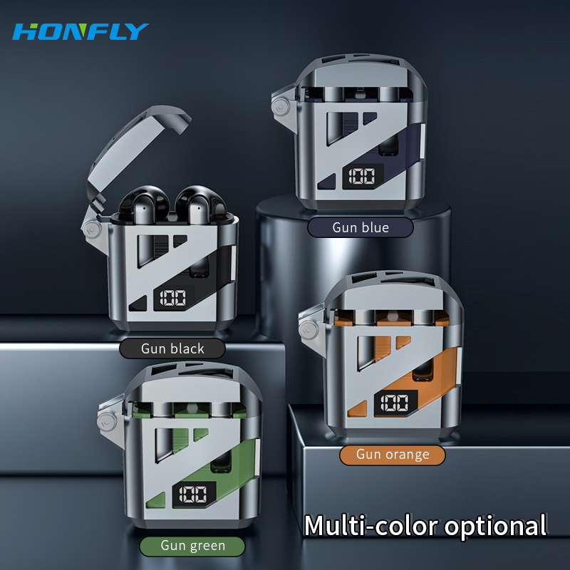 Honfly New mecha style GT02 in-ear Bluetooth headset wireless noise reduction hifi headset super long battery life bluetooth headset