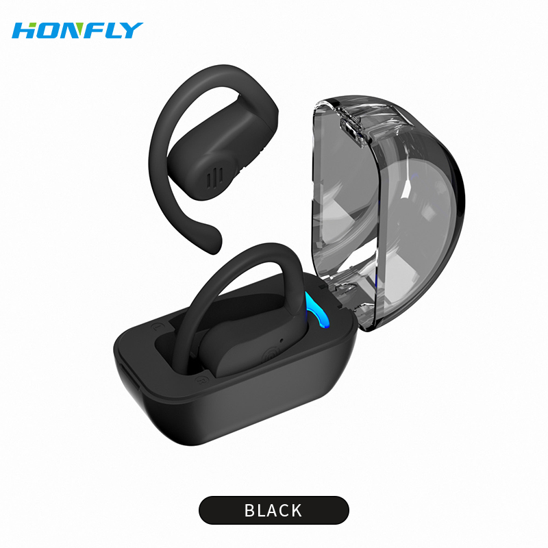 Honfly New noise-cancelling S8 Bluetooth headset, ultra-long battery life, over-the-ear running waterproof sports Bluetooth headset