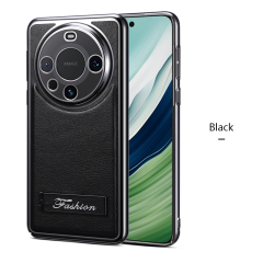 all-inclusive electroplated folding stand shockproof TPU phone case For Huawei mate 60 business leather case with stand