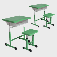 elementary school desk and chair set