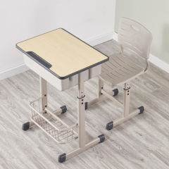 secondary school adjustable desk and chair