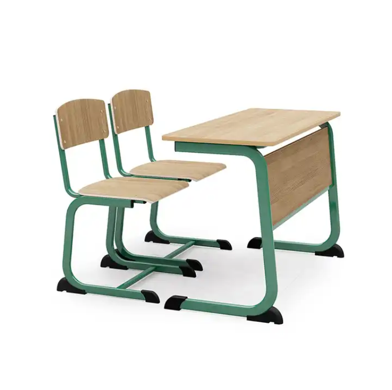 middle school double desk and chair