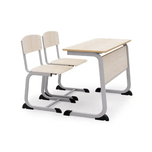 middle school double desk and chair